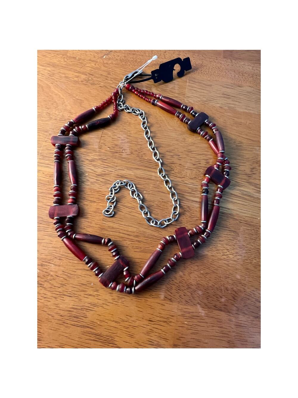 Boho Maroon Beaded Belt Small/Medium 24-36" Hippie Festival Western Cowgirl